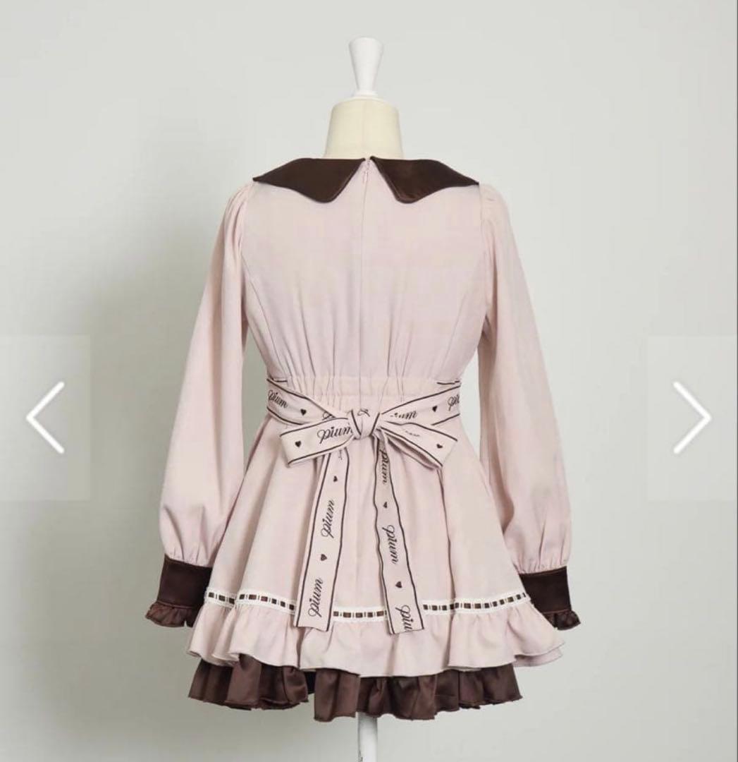 pium ぴうむ melty chocolateフレアミニワンピース ピンク - メルカリ