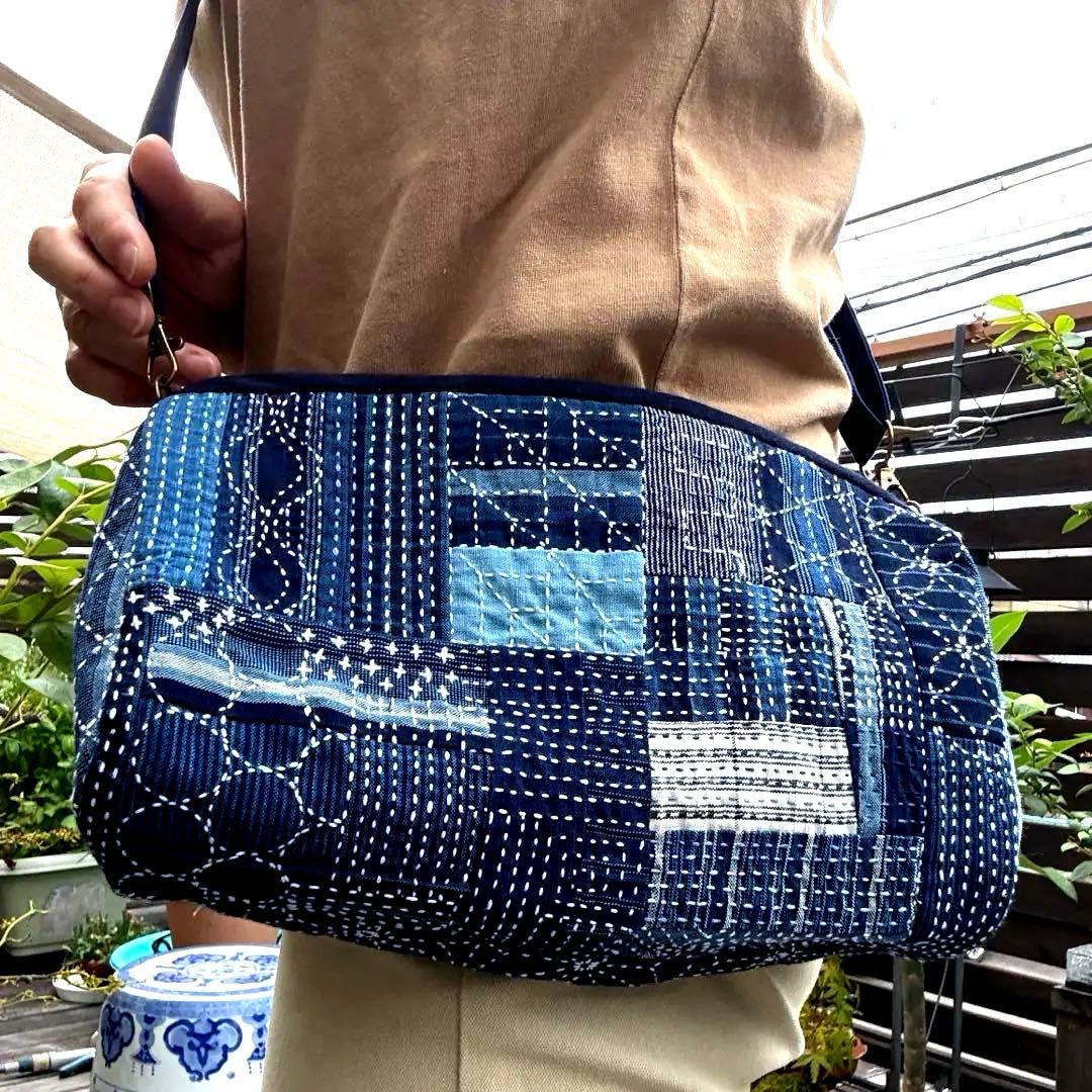 松阪もめん刺し子ショルダーバッグ　横長　大きなサイズはこれがラストです！ 楽天市場】斜め掛け バッグ | sasicco タイニーショルダー 全3色