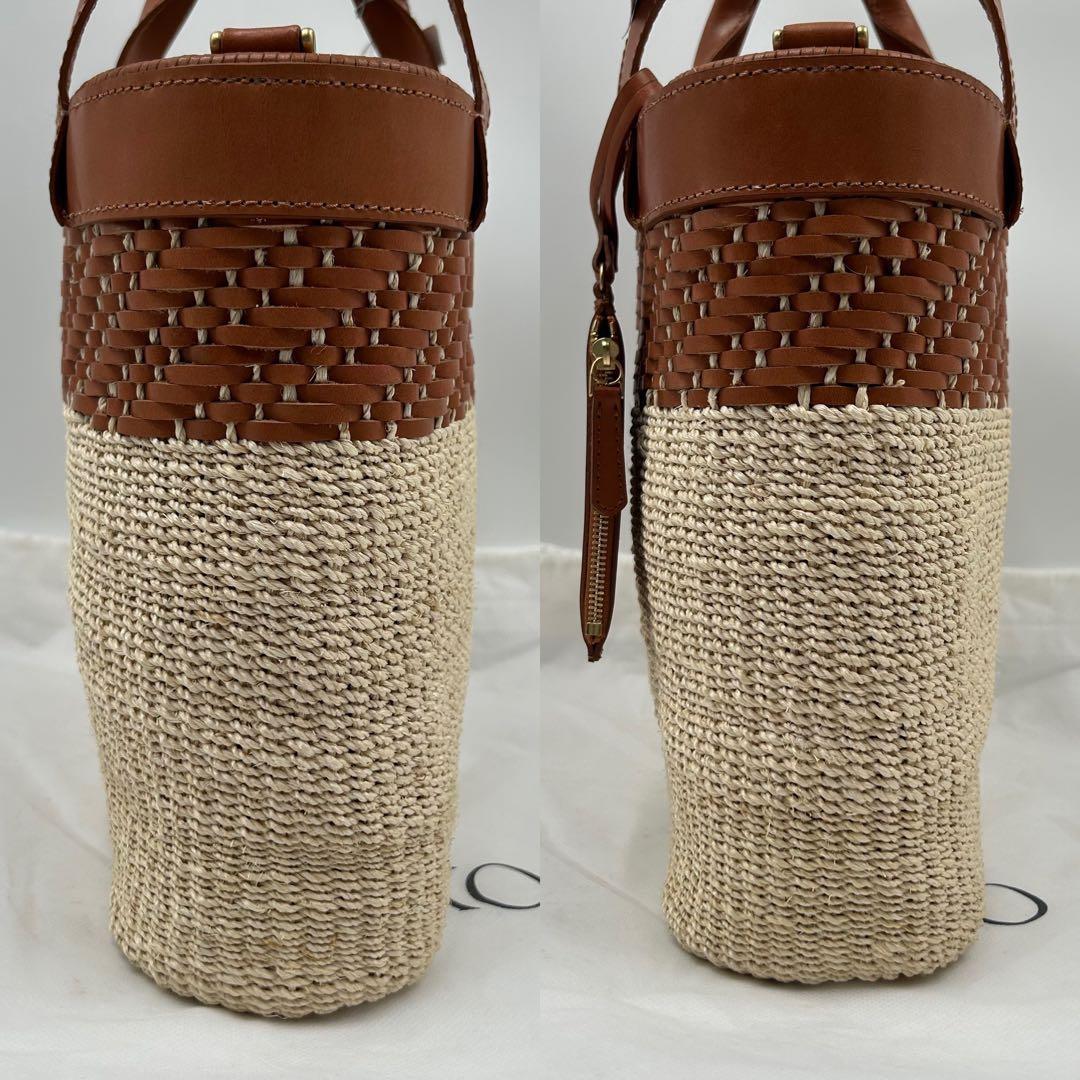 近年モデル✨極美品✨WAKO かごバッグ ハンドバック ラフィア タウンユース