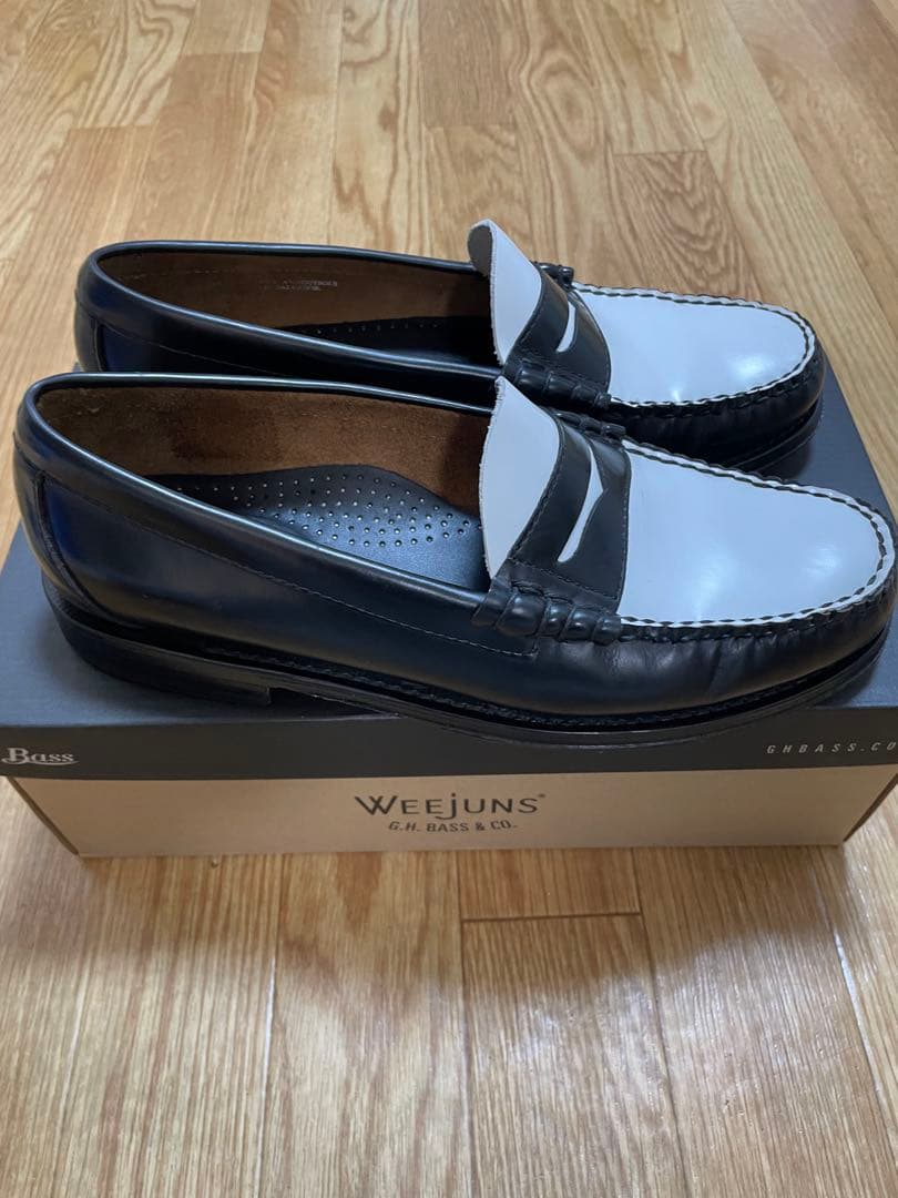 G.H.BASS Weejuns ペニーローファー 白黒