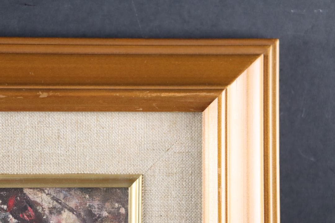 真作保証 奈知安太郎 「座る裸婦」 油彩SM号 独立美術協会 自由美術家