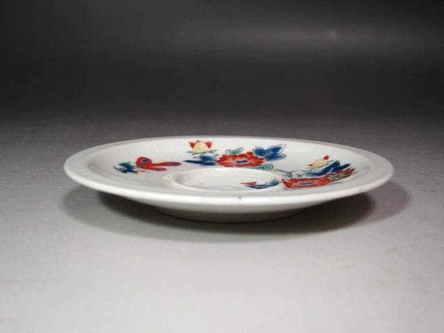 ☆ 13代柿右衛門 錦牡丹絵皿 五客☆x617 柿右