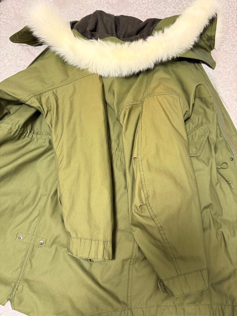 JET LOS ANGELESファー付きオリーブグリーンモッズコート 未使用