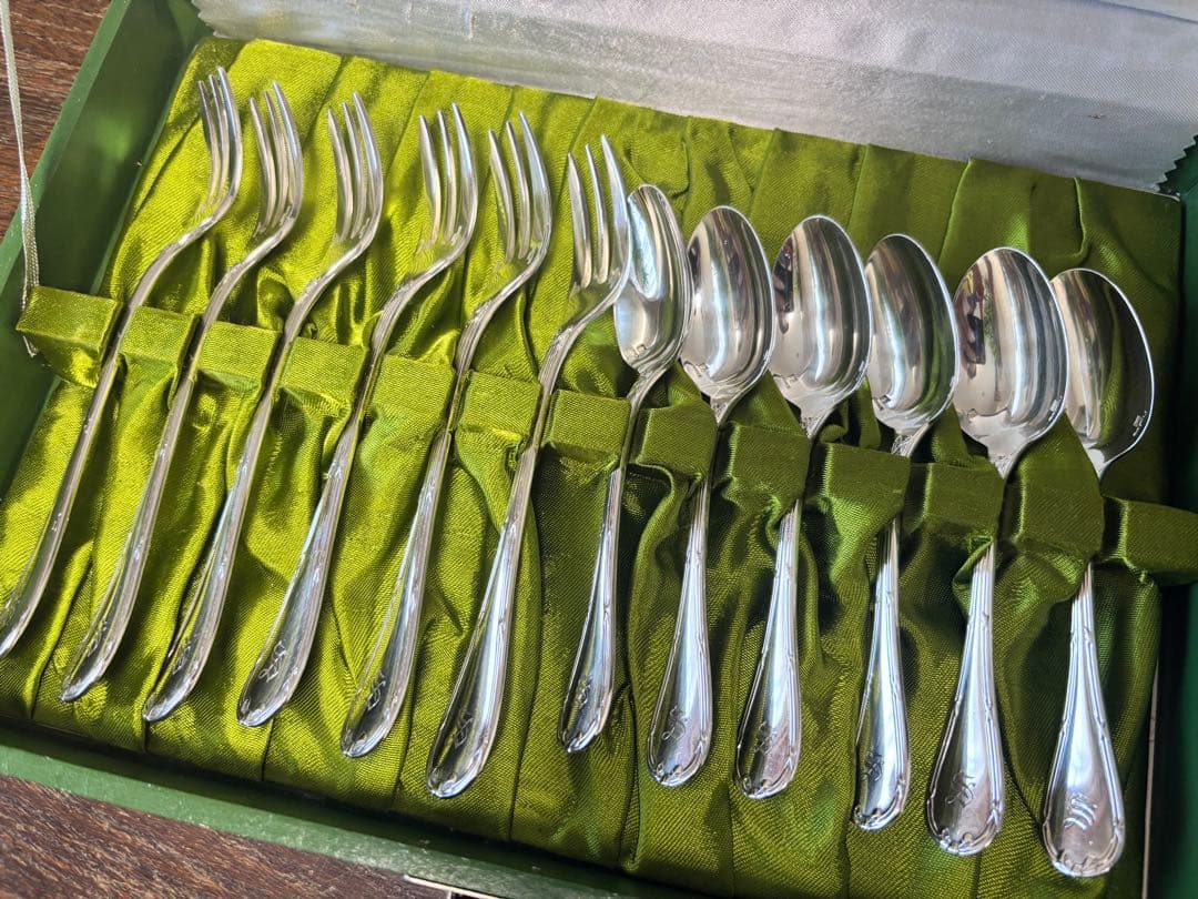 定価20万円超】銀食器12本セット クリストフル フォーク6本 スプーン6