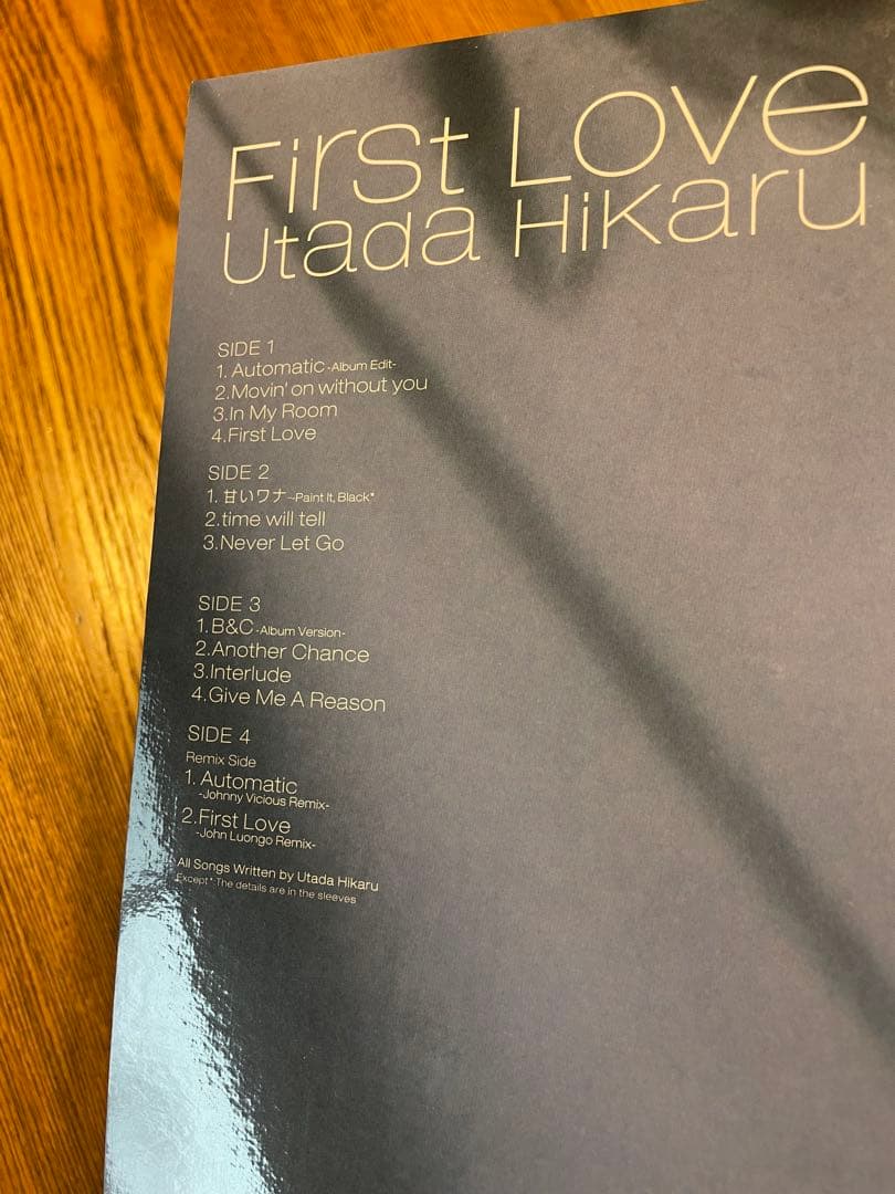 99発売 LPレコード重量盤】宇多田ヒカル/First Love