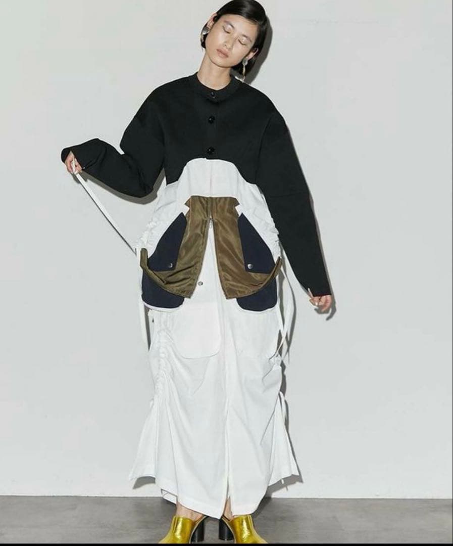 新品タグ付き　UN3D.アンスリード　シャツキャミソール　最終値下げ UN3D.（アンスリード） キャミソール DECONSTRUCTION DOCKING SHIRT