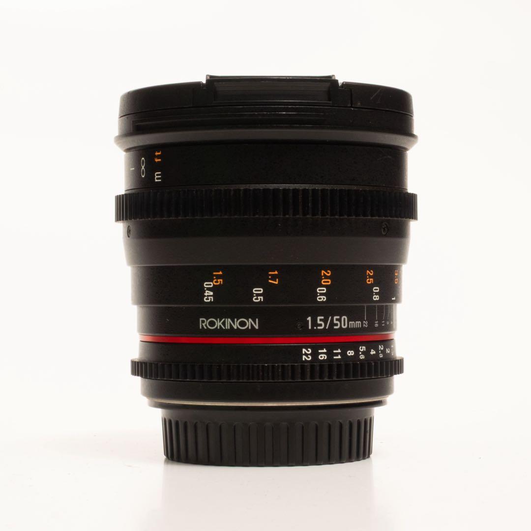 ROKINON 50mm f/1.5 単焦点 シネレンズ EFマウント Amazon.com : Rokinon Cine DS 50mm T1.5 Lens for Canon : Electronics