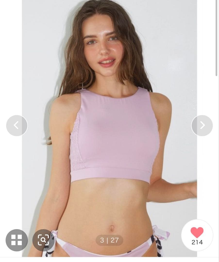 ALEXIA STAM カバーアップTOP Sサイズ (ほぼ未使) ALEXIA STAM（アリシアスタン）の「Stella/三角ビキニトップ（水着