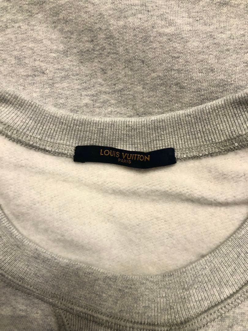 希少 ルイヴィトン 本物 アップサイドダウン ロゴ クルーネック