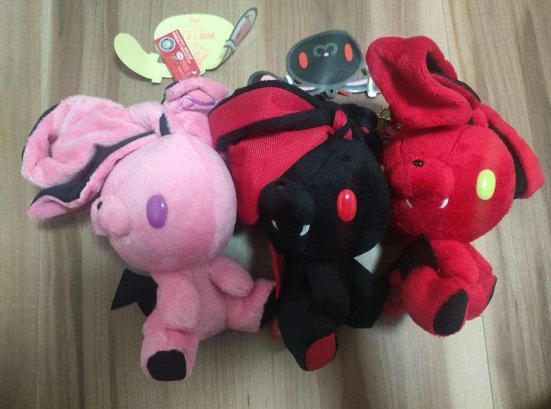 チャックスGP 汎用うさぎ 悪魔型ぬいぐるみマスコット 全3種セット