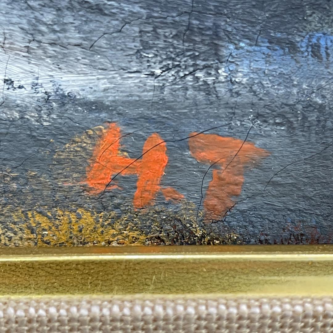 真作保証 友成晴雄『水遊び』油彩 肉筆 裸婦 人物画 厚塗り R8SB14