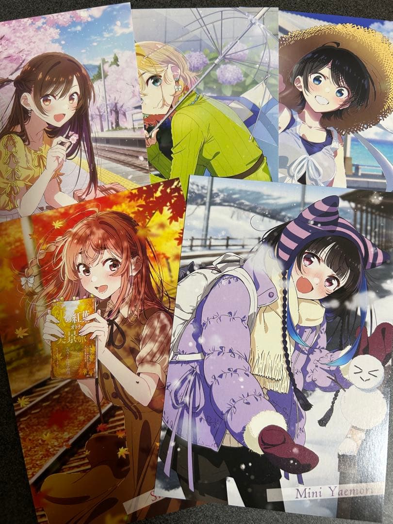 彼女、お借りします コミック購入特典イラストカード5枚セット - メルカリ