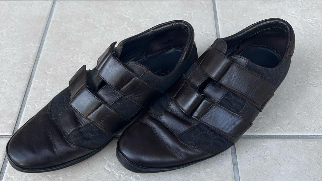 グッチ シューズ ビジネス 靴 トムフォード期 GG柄 メンズ42