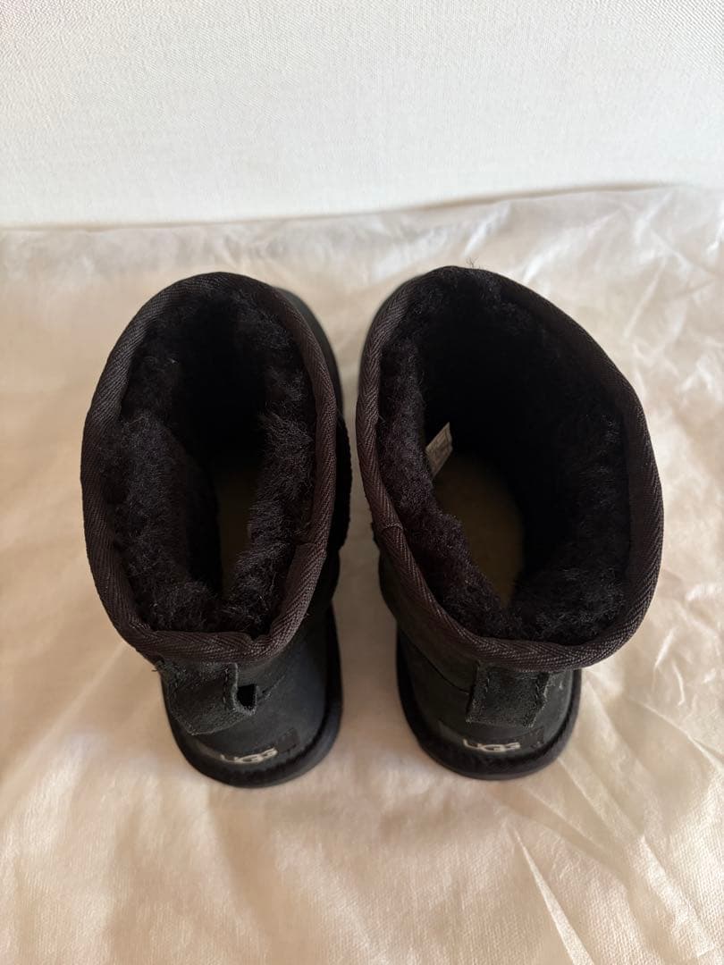UGG ブラック ムートン　ショートブーツ　25.0cm 【超美品】