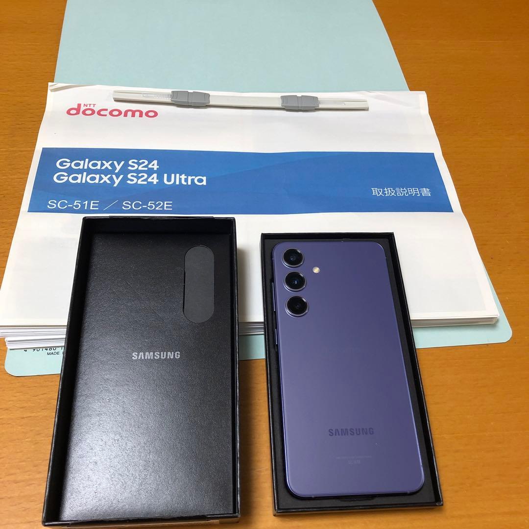 Samsung Galaxy S24 本体／新品同様　取説全部印刷ファイル済み 30942-564-