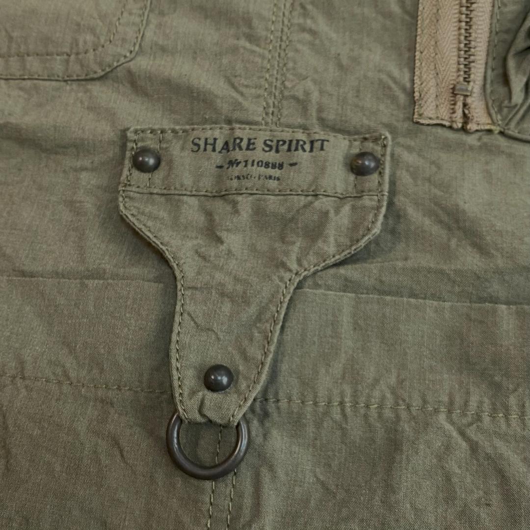 SHARE SPIRIT シェアースピリット ミリタリー エプロン フリーサイズ