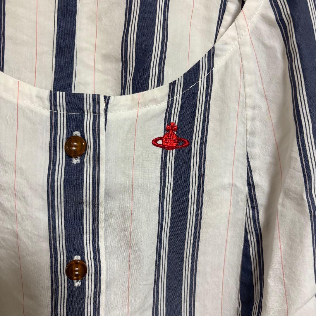 ヴィヴィアンウエストウッド レッドレーベル シャツ オーブ ストライプ