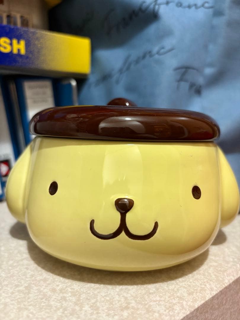 ウ*メ様 ポムポムプリン 陶器製 小物入れ - メルカリ