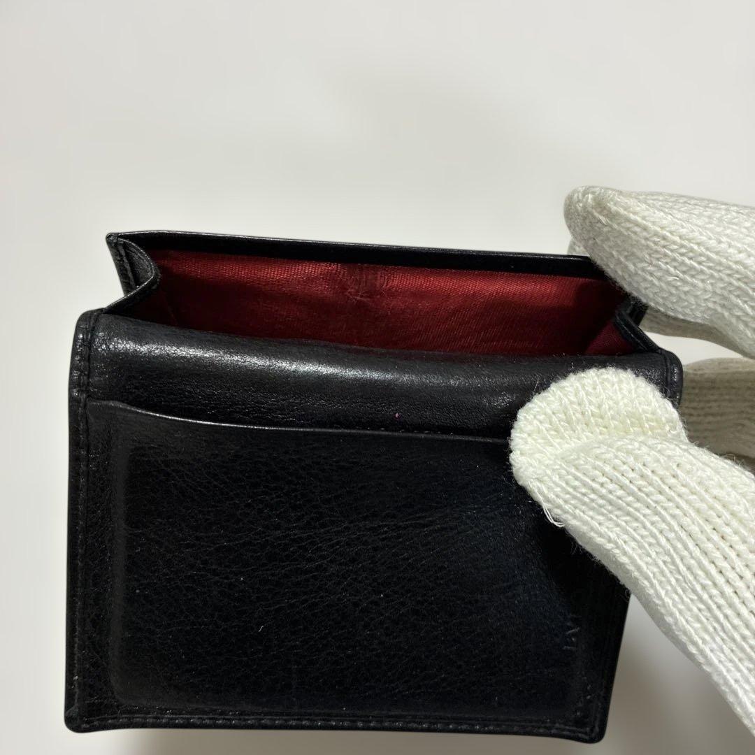 BVLGARIレザー 名刺入れ 黒 4ポケット - メルカリ