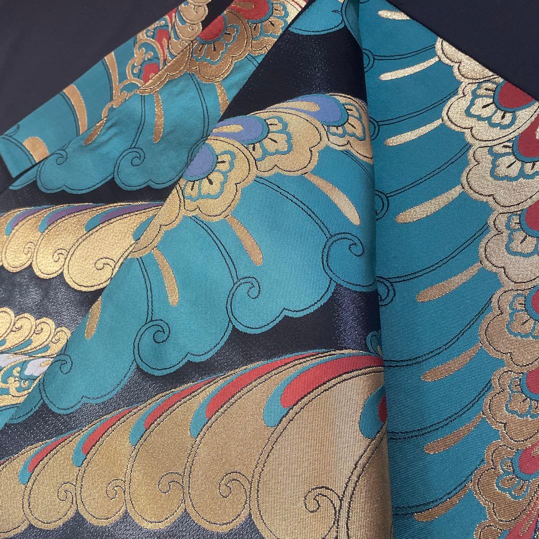 袋帯 京都西陣 洛陽織物 姉川紬 洒落袋帯 単及び袷用