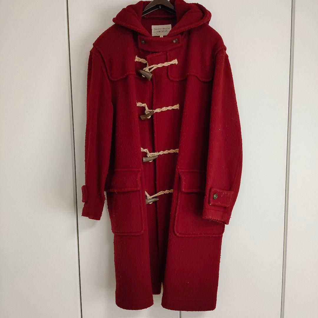 TAKEO KIKUCHI ダッフルコート 赤 メンズ Lサイズ - メルカリ