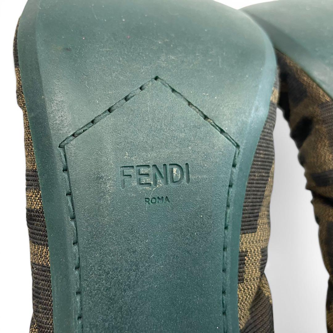 フェンディ　バレエシューズ　フラットシューズ　ズッカ柄　24.5cm パンプス