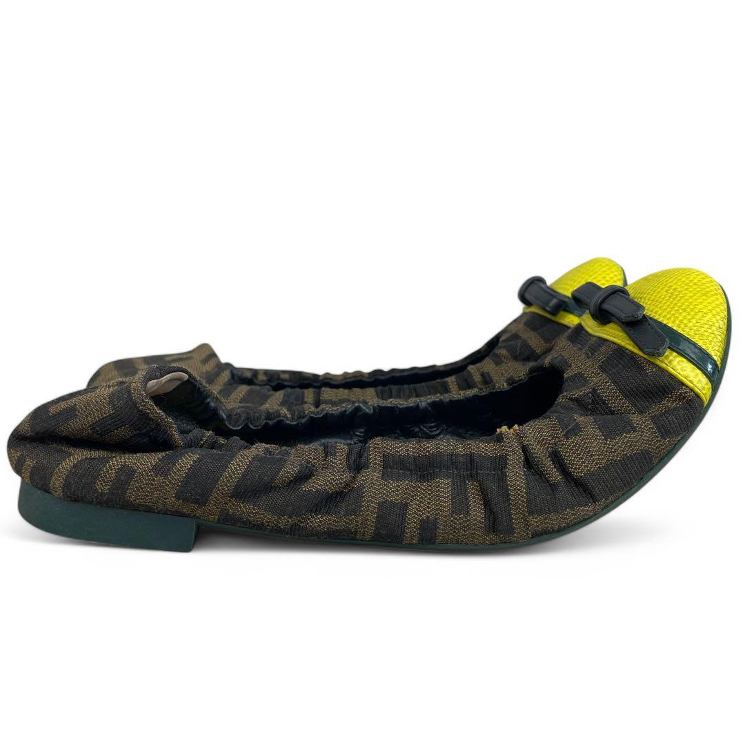 フェンディ　バレエシューズ　フラットシューズ　ズッカ柄　24.5cm パンプス