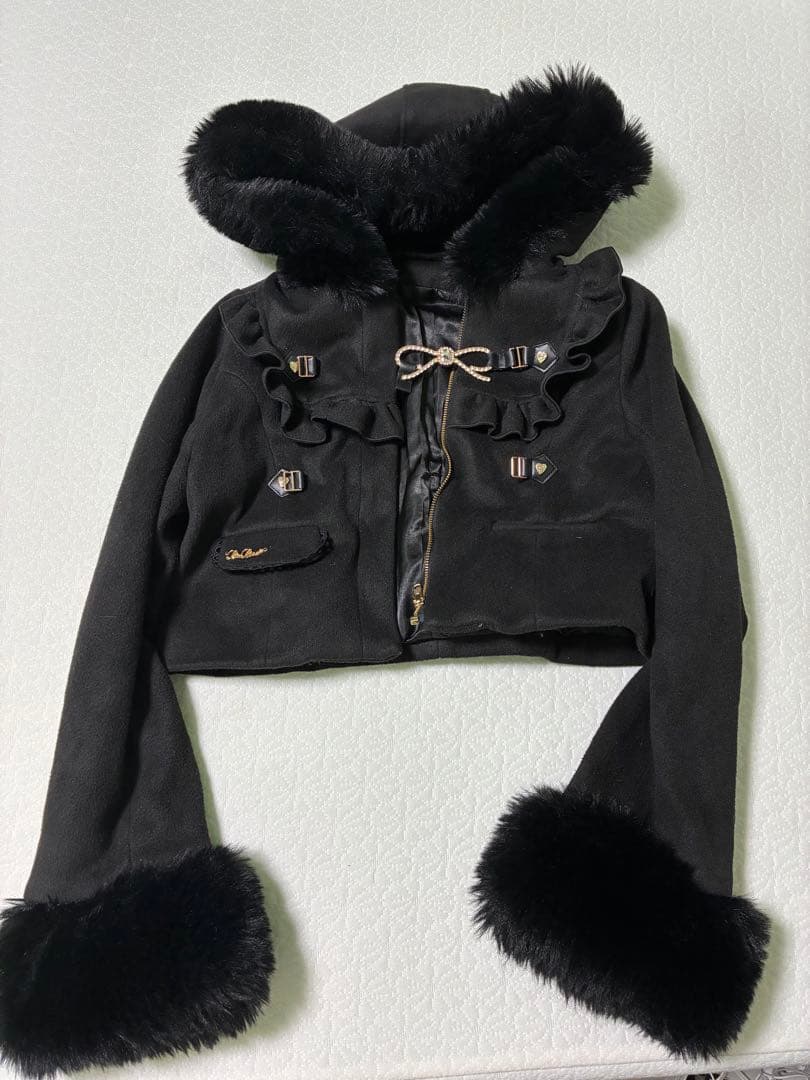 リズリサショートコートブラック - メルカリ