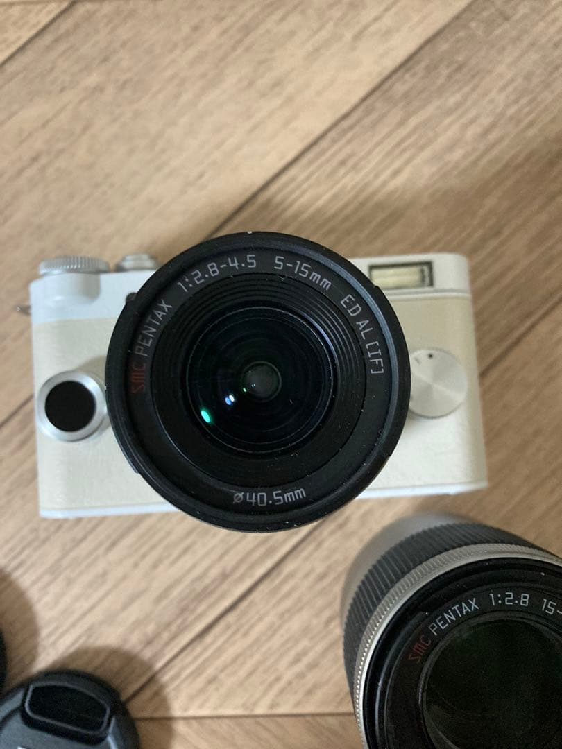 PENTAX ミラーレス一眼 Q-S1 ダブルズームキット ピュアホワイト美品