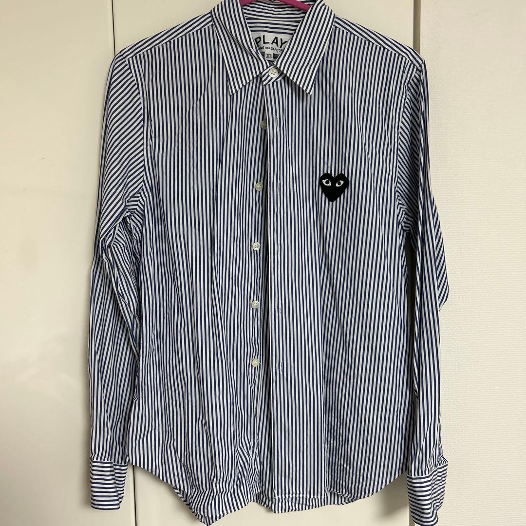 COMME des GARÇONS PLAY ストライプシャツ XXS プレイ コムデギャルソン ストライプシャツ (COMME des GARCONS/シャツ