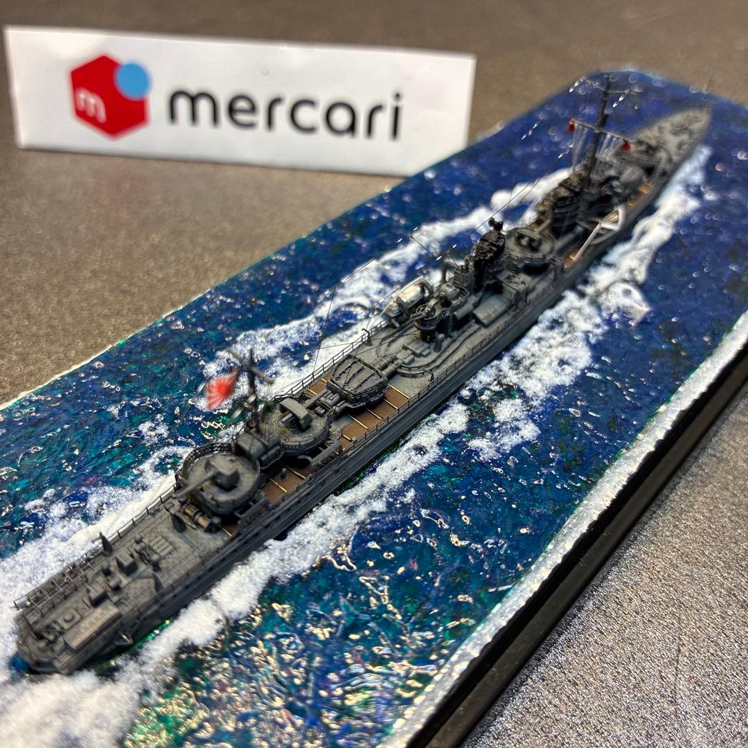 ○ ヤマシタホビー製 1/700日本海軍駆逐艦 睦月ジオラマ完成品＋艦これ