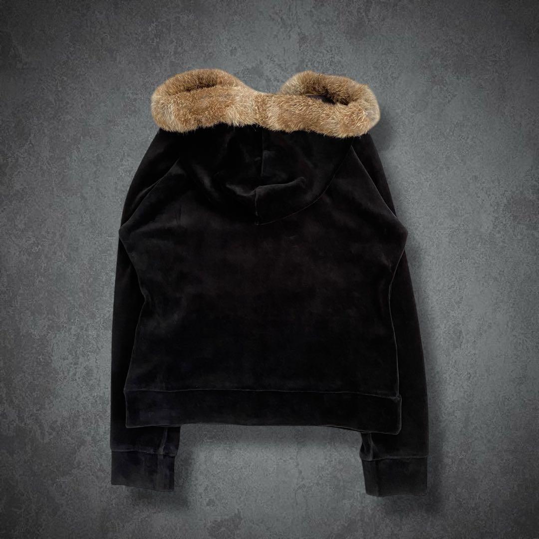 00s y2k ベロア ファー パーカー 平成ギャル グランジ パンク - メルカリ