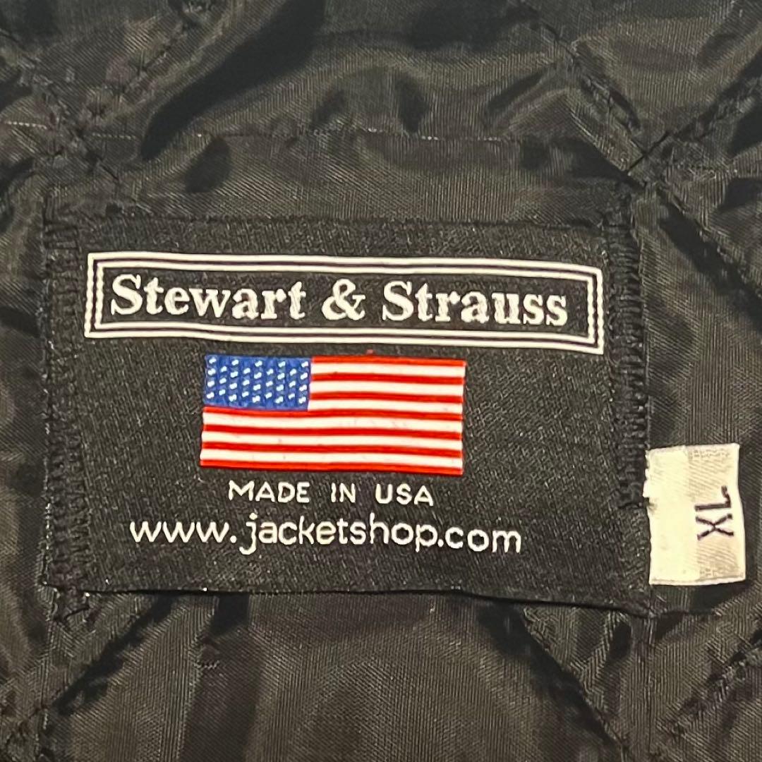 STEWART & STRAUSS スタジャン XL ブラウン キャメル USA