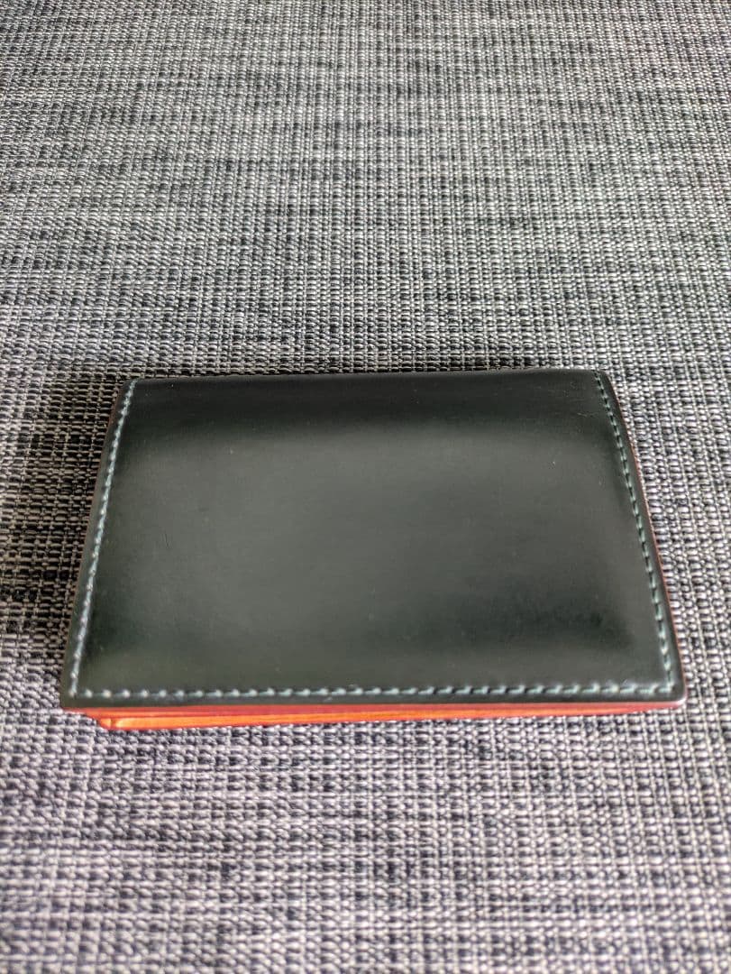 GANZO 名刺入れ ダークグリーン CORDOVAN R.C.(コードバンアールシー) ササマチ名刺入れ｜コードバン