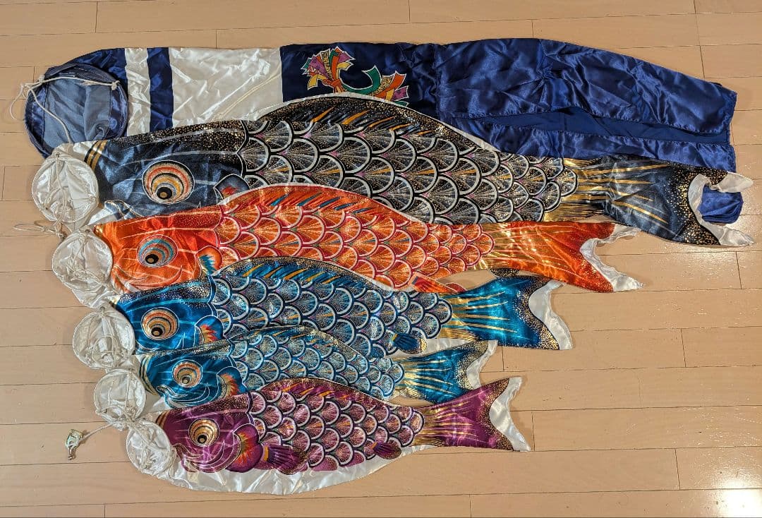 鯉のぼりセット 鯉5匹（黒、赤、青、青、紫） 鯉のぼりセット 鯉5匹（黒、赤、青、青、紫） 鯉のぼりセット 鯉5匹