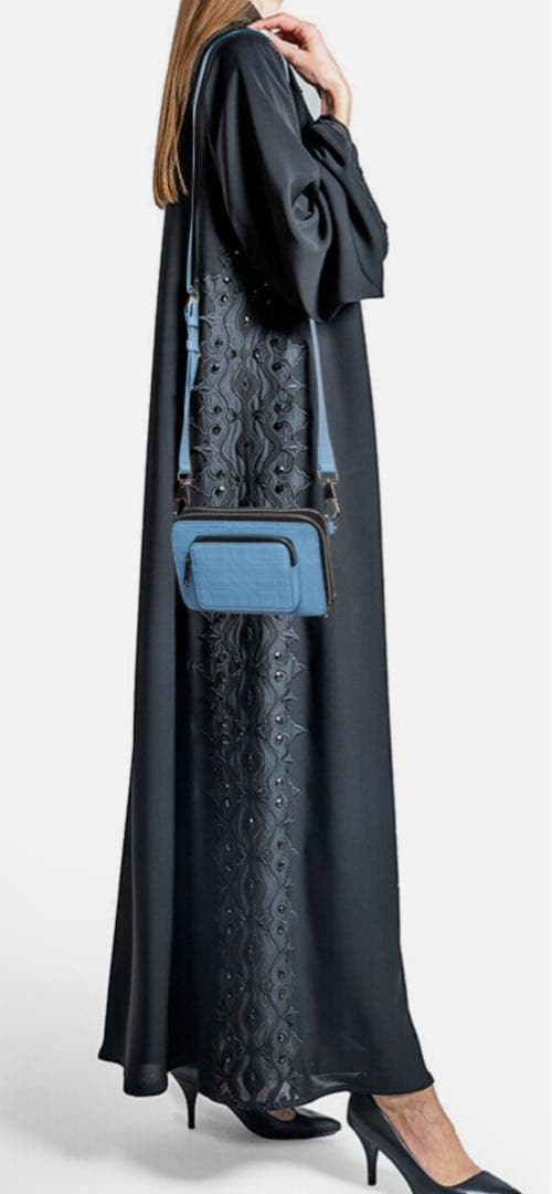 未使用 バーバリーロンドン ユニセックス水色 クロスボディバッグ