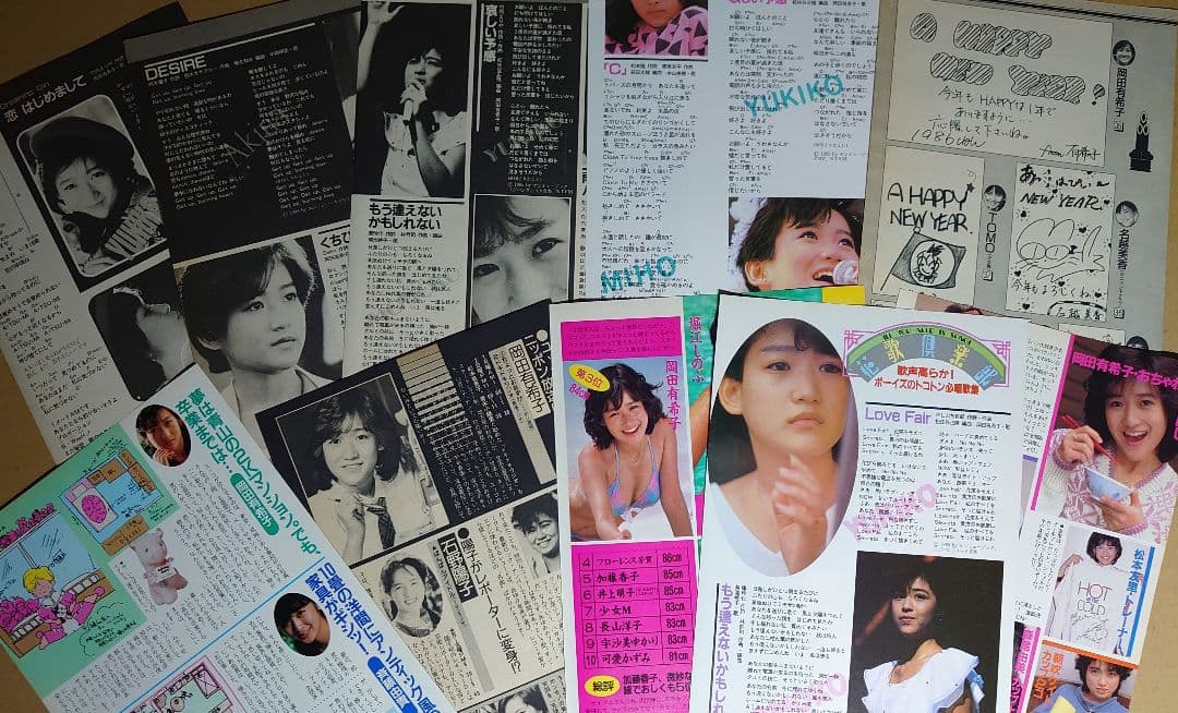 岡田有希子 1984年〜1986年 大量 切り抜き ファイル 2冊 120P - メルカリ