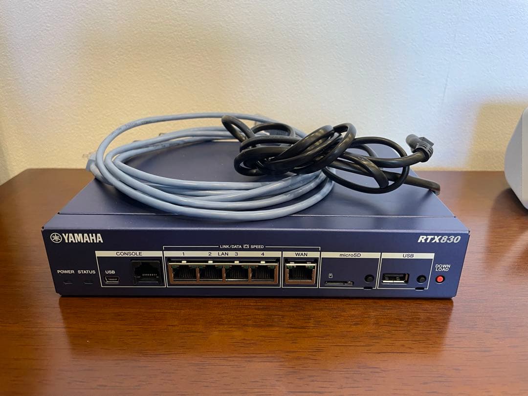 【中古・通電確認済み】YAMAHA RTX830 ルーター Yahoo!オークション - 【通電確認済】 ルーター YAMAHA ヤマハ RTX830