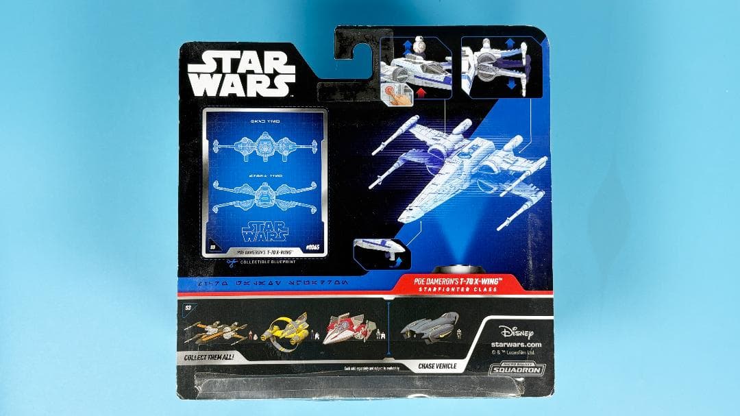 マイクロギャラクシー シリーズ3レア ポーダメロンT-70 X-WING 青