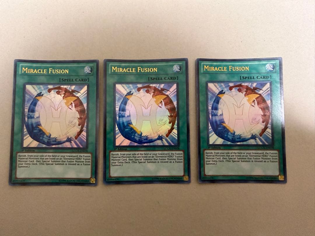 遊戯王 1103環境 ミラクル・フュージョン 英語版 3枚 LCGX-EN078