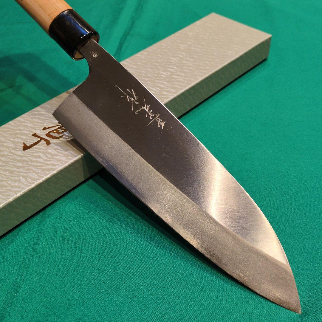 《銀三鋼使用》正光作　大型出刃包丁　7寸　210ミリ