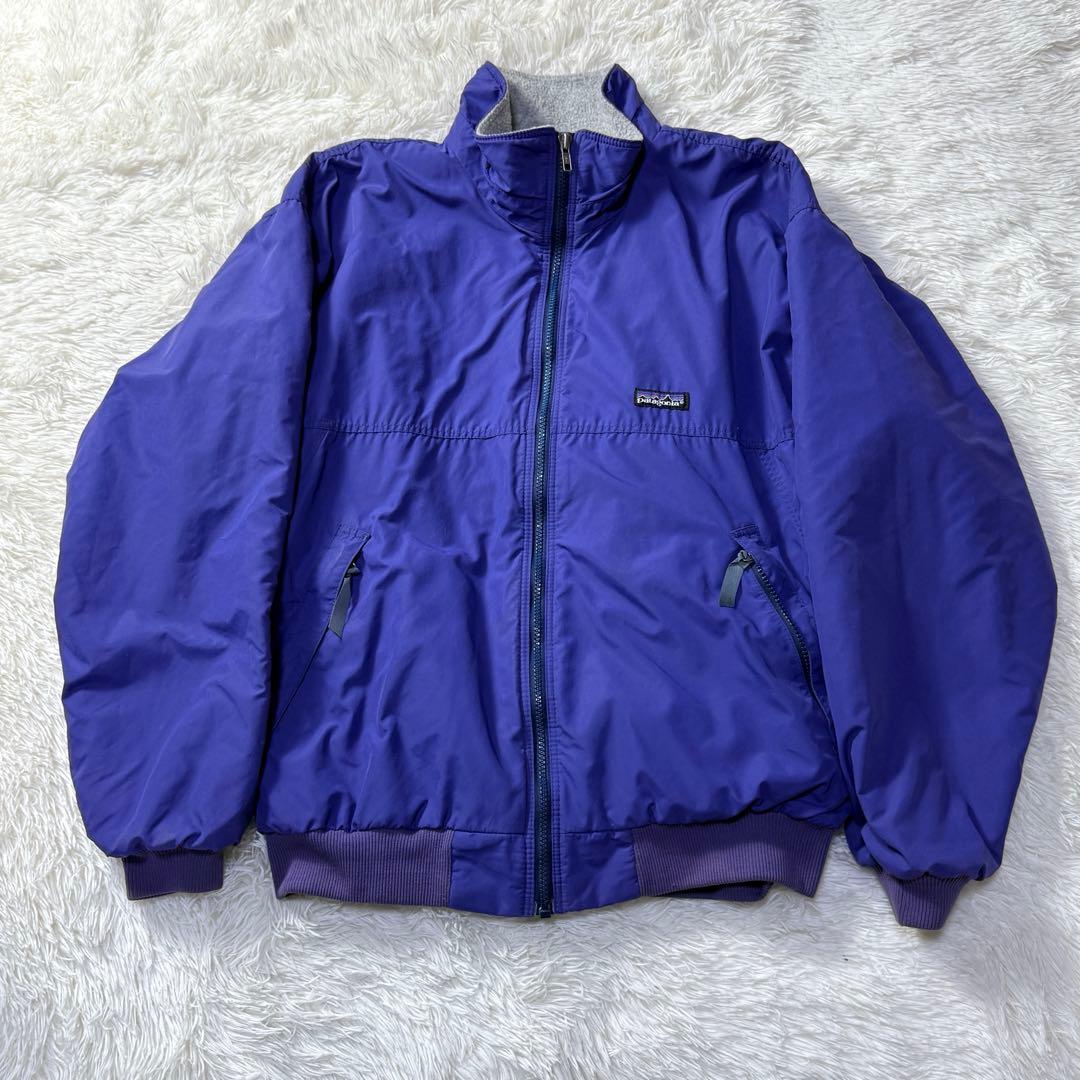 名作】Patagonia 91年製 シェルドシンチラジャケット L コバルト