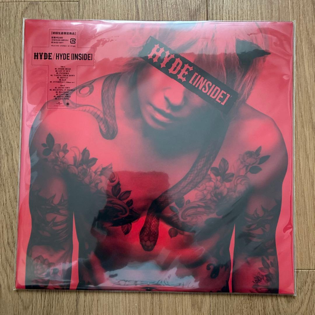 【新品】HYDE [INSIDE] 初回生産限定 レコード LP 2025年8月20日(水)「HYDE [INSIDE]」アナログ盤発売決定！ | HYDEIST