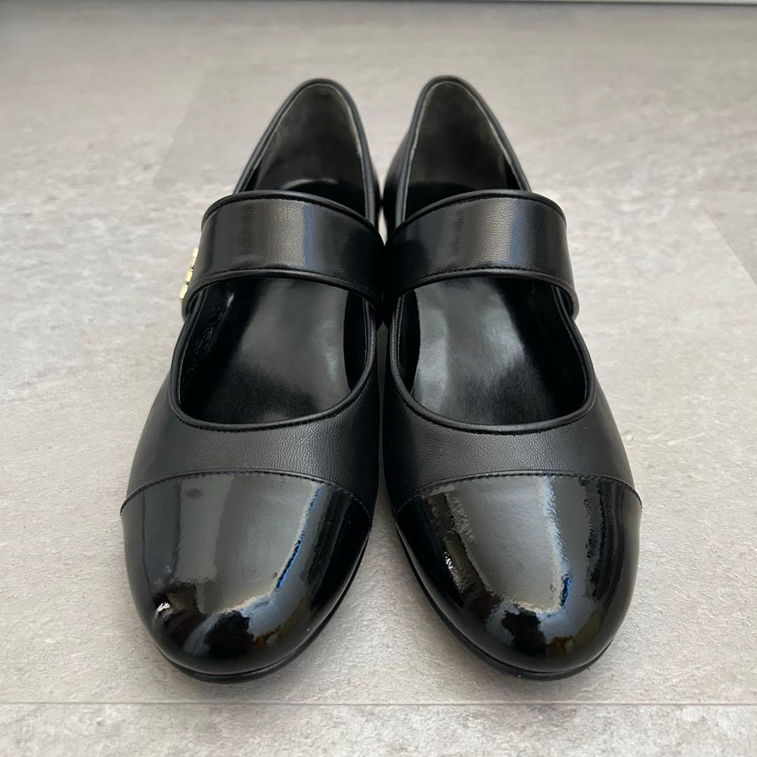 《PEN》トリーバーチ メリージェーン ストラップシューズ 黒 23cm