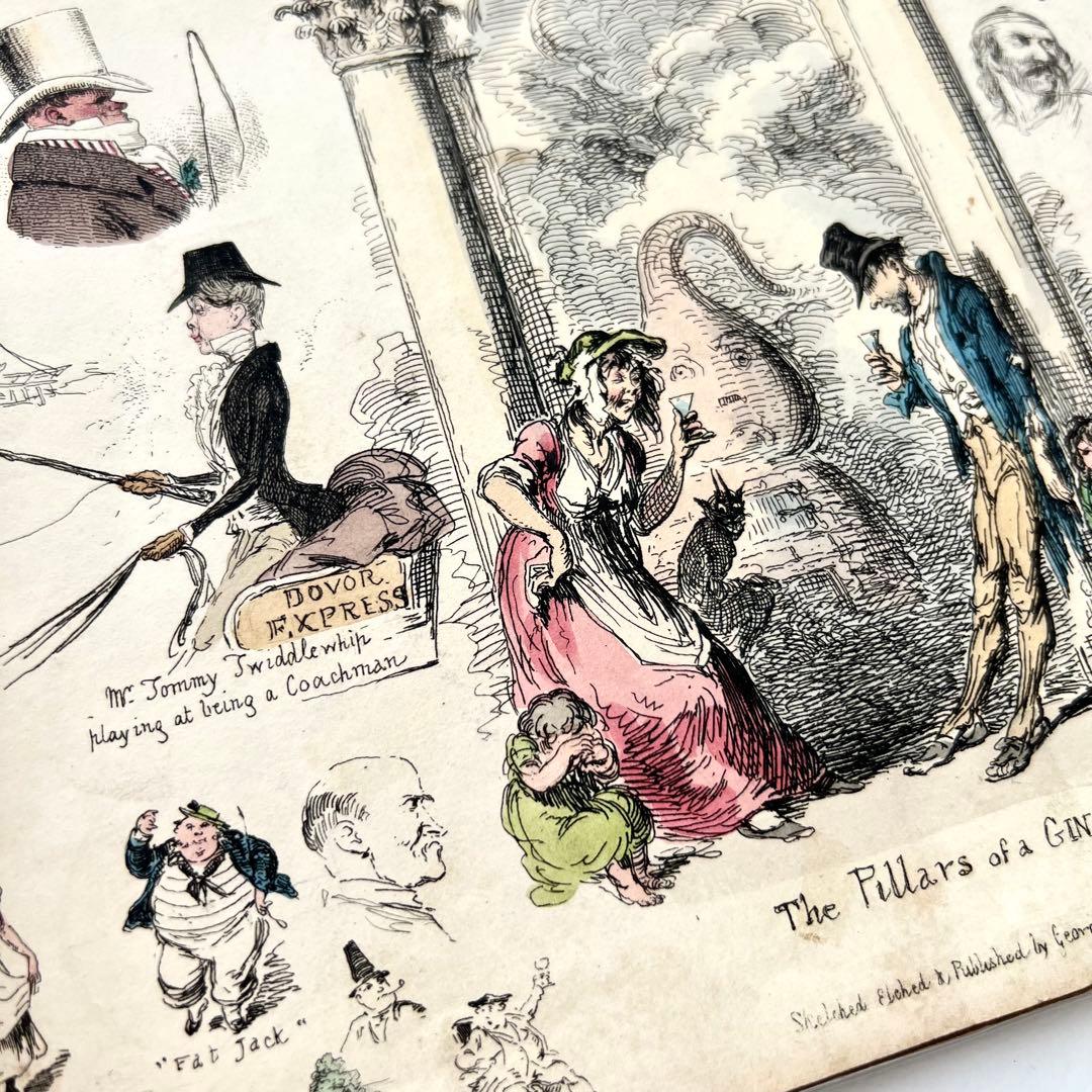 My Sketch Book⠀クルックシャンク⠀1830年代 希少 アンティーク