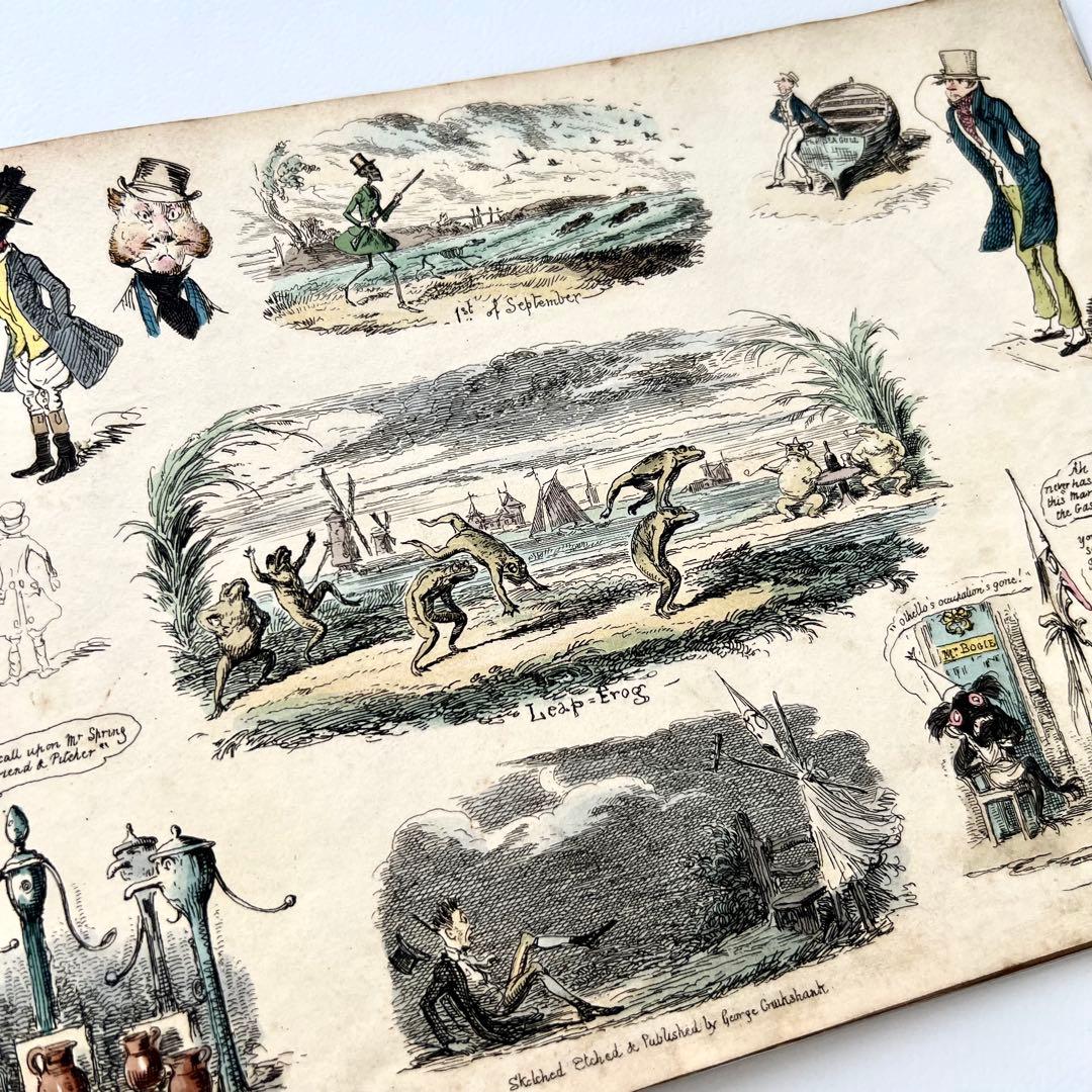 My Sketch Book⠀クルックシャンク⠀1830年代 希少 アンティーク