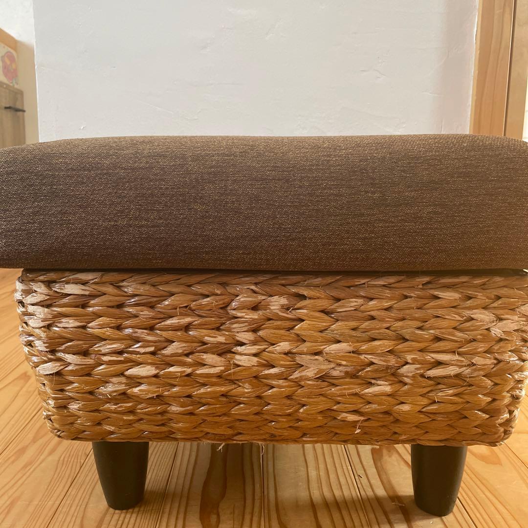 アジアン家具　オットマン アジアン家具 オットマン ソファー ウォーターヒヤシンス ラタン バリ
