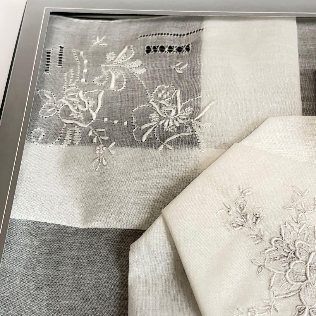 汕頭手刺繍 SWATOW ハンカチ ヴィンテージ スワトー スワトウ 2枚