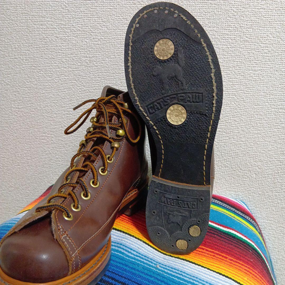 LONE WOLF BOOT ワイヤーマン☆25㌢☆ロンウルフ☆高級ガラスレザー