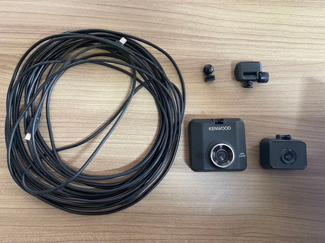 要確認】KENWOODドライブレコーダー 前後カメラセット、通電チェッカー